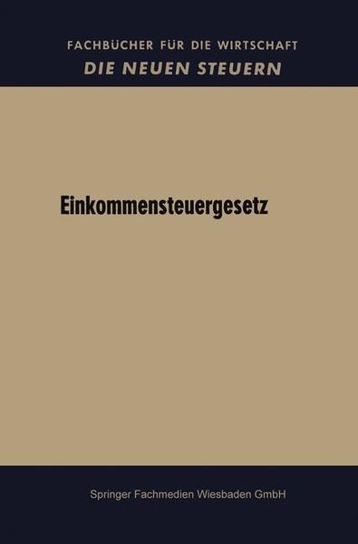 Produktbild: Einkommensteuergesetz