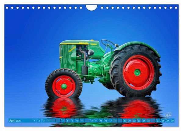 Produktbild: Traktor - Oldtimer (Wandkalender 2026 DIN A4 quer), CALVENDO Monatskalender