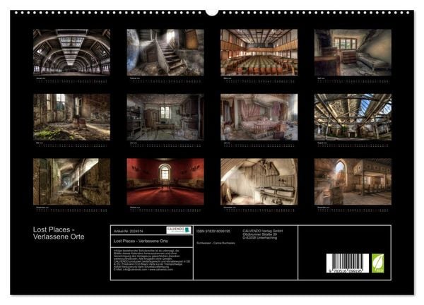 Produktbild: Lost Places - Verlassene Orte (hochwertiger Premium Wandkalender 2026 DIN A2 quer), Kunstdruck in Hochglanz