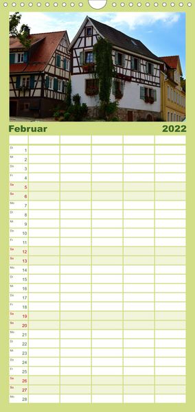 Produktbild: Familienplaner Malerisches Murgtal (Wandkalender 2022 , 21 cm x 45 cm, hoch)