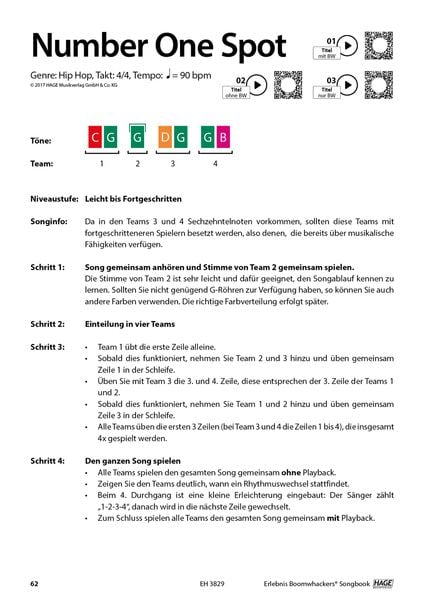 Produktbild: Erlebnis Boomwhackers&reg; Songbook