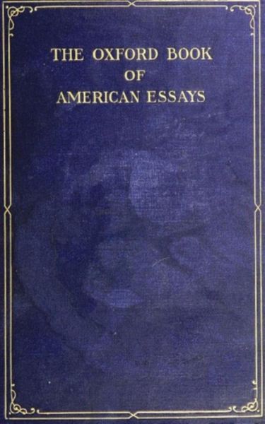 Produktbild: The Oxford Book of American Essays