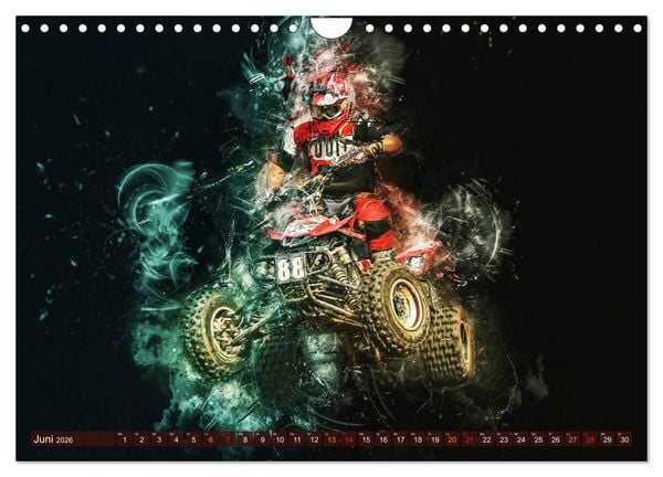 Produktbild: Quad grenzenlos (Wandkalender 2026 DIN A4 quer), CALVENDO Monatskalender