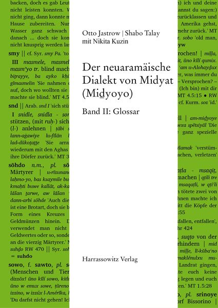Produktbild: Der neuaram&auml;ische Dialekt von Midyat (Mi&iquest;yoyo)