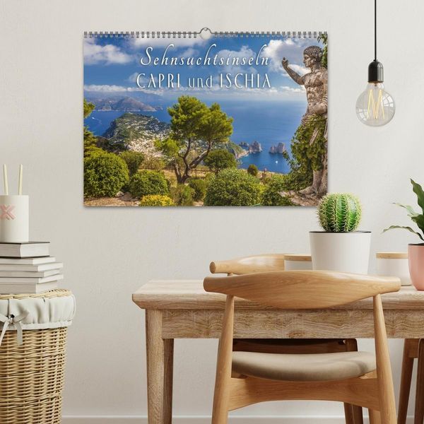 Produktbild: Sehnsuchtsinseln Capri und Ischia (Wandkalender 2026 DIN A3 quer), CALVENDO Monatskalender