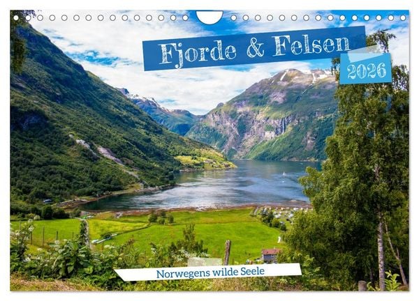 Produktbild: Fjorde & Felsen &ndash; Norwegens wilde Seele (Wandkalender 2026 DIN A4 quer), CALVENDO Monatskalender