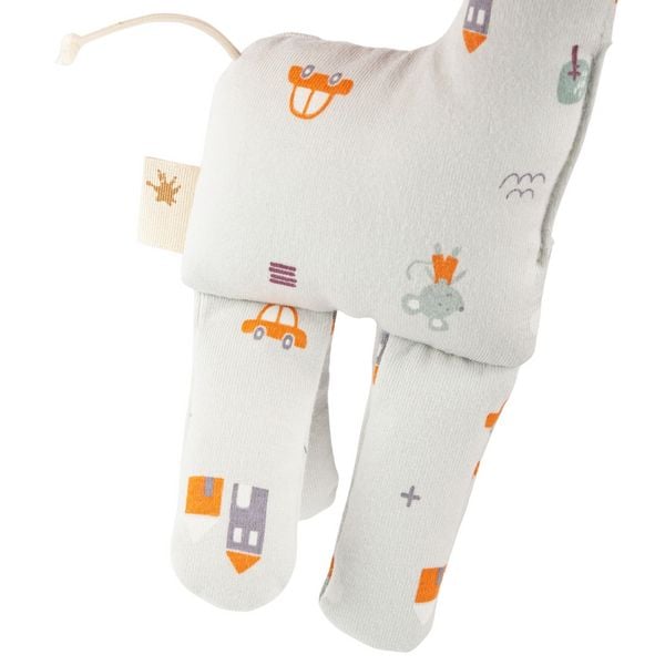 Produktbild: Sigikid 39979 - Greifling Giraffe, sigibaby, beige/blau, Baumwolle, 23 cm