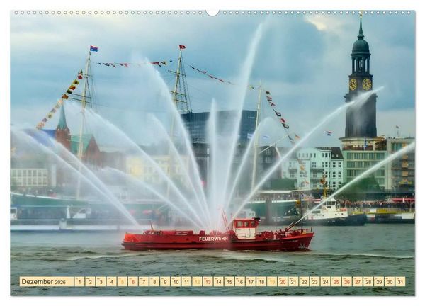 Produktbild: Feuerwehr - weltweit im Einsatz (hochwertiger Premium Wandkalender 2026 DIN A2 quer), Kunstdruck in Hochglanz