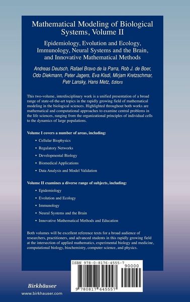 Produktbild: Mathematical Modeling of Biological Systems, Volume II
