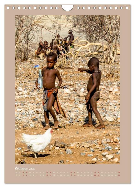 Produktbild: Besuch bei den Himbas - Namibia (Wandkalender 2026 DIN A4 hoch), CALVENDO Monatskalender