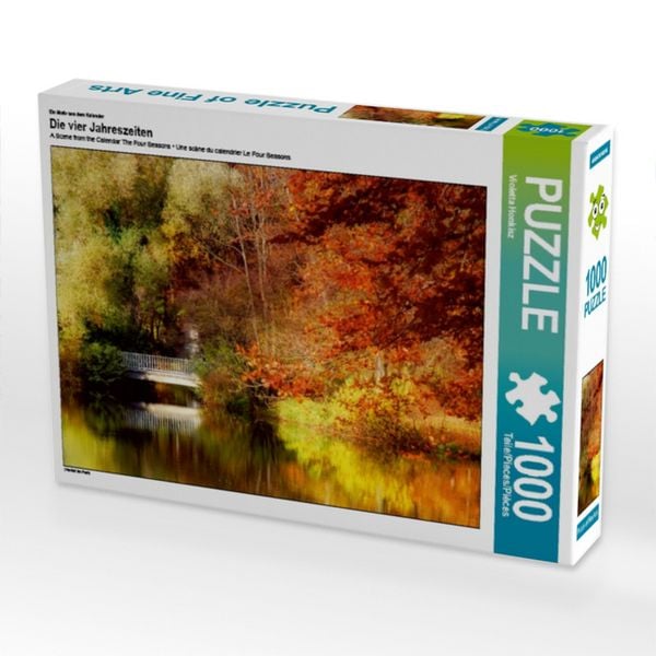 CALVENDO Puzzle Ein Motiv aus dem Kalender Die vier Jahreszeiten | 1000 Teile Lege-Größe 64x48cm Foto-Puzzle für glückliche Stunden