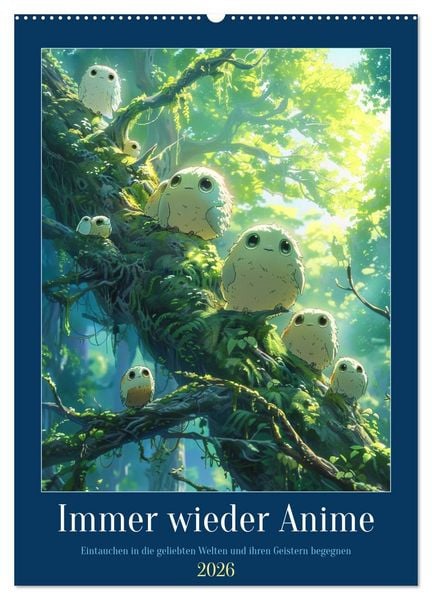 Immer wieder Anime (Wandkalender 2026 DIN A2 hoch), CALVENDO Monatskalender