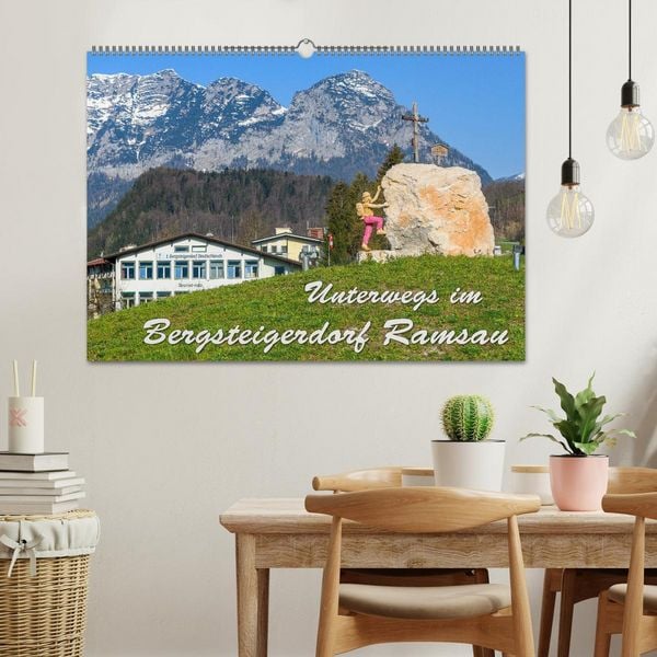Produktbild: Unterwegs im Bergsteigerdorf Ramsau (Wandkalender 2026 DIN A2 quer), CALVENDO Monatskalender