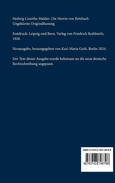 Produktbild: Die Herrin von Retzbach