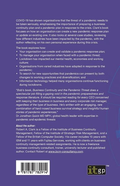 Produktbild: Business Continuity and the Pandemic Threat