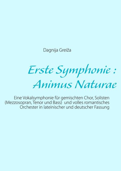 Produktbild: Erste Symphonie : Animus Naturae