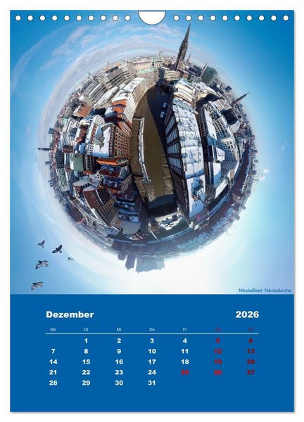 Produktbild: Planet Hafencity - Universum Hamburg (Wandkalender 2026 DIN A4 hoch), CALVENDO Monatskalender