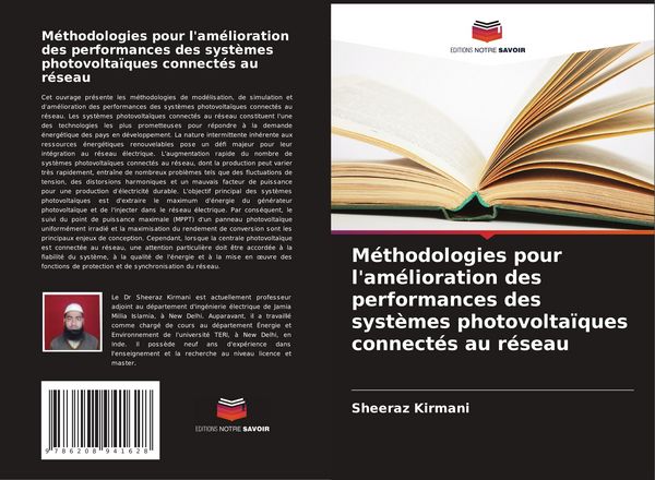 Produktbild: M&eacute;thodologies pour l'am&eacute;lioration des performances des syst&egrave;mes photovolta&iuml;ques connect&eacute;s au r&eacute;seau
