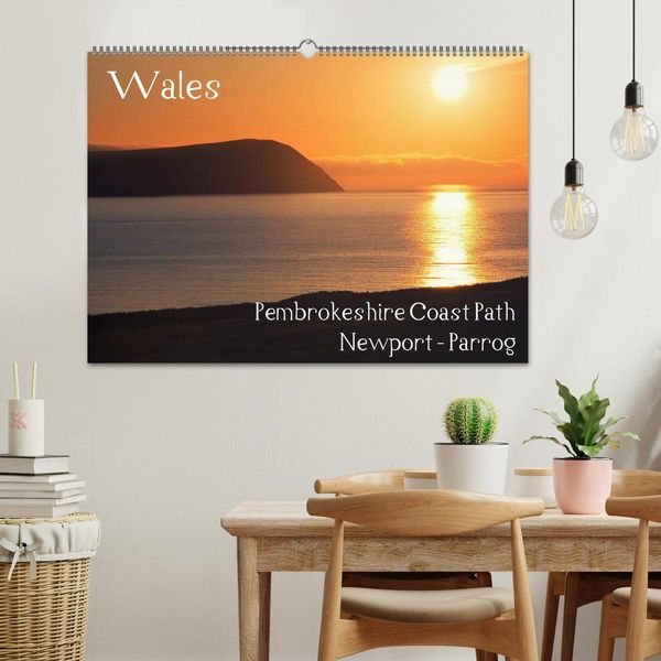 Produktbild: Wales - Pembrokeshire Coast Path (Wandkalender 2026 DIN A2 quer), CALVENDO Monatskalender