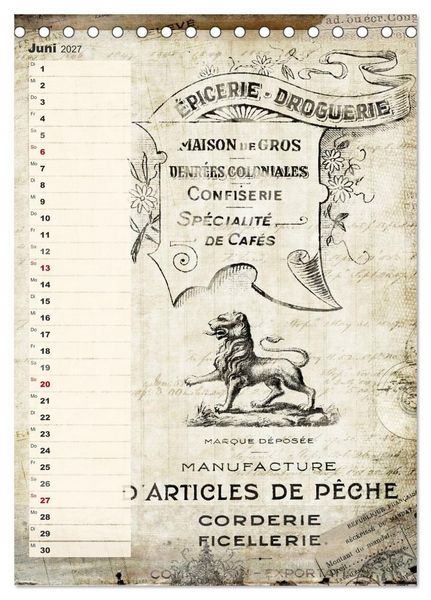Produktbild: Vintage Welten (Tischkalender 2027 DIN A5 hoch), CALVENDO Monatskalender