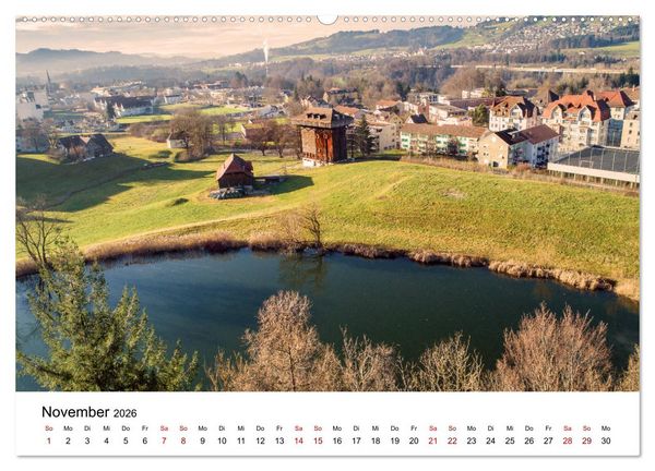 Produktbild: Luftbildkalender St. Gallen 2026 (hochwertiger Premium Wandkalender 2026 DIN A2 quer), Kunstdruck in Hochglanz