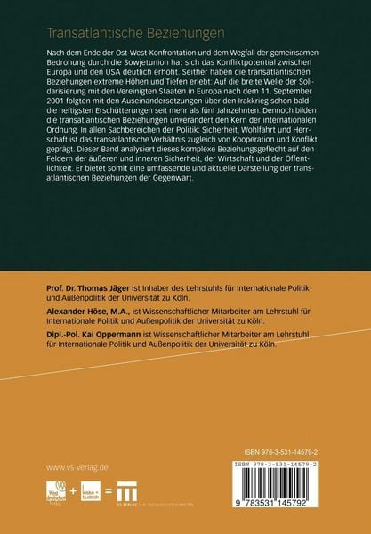 Produktbild: Transatlantische Beziehungen