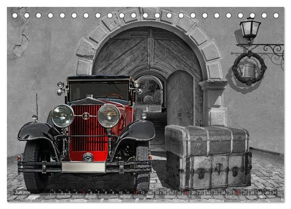 Produktbild: Oldtimer auf Reisen (Tischkalender 2026 DIN A5 quer), CALVENDO Monatskalender