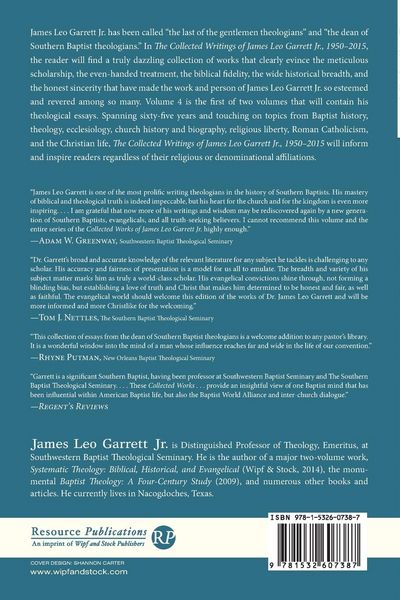 Produktbild: The Collected Writings of James Leo Garrett Jr., 1950-2015