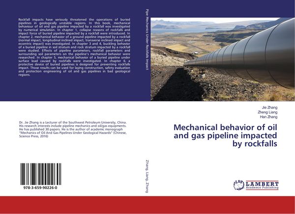 Produktbild: Mechanical behavior of oil and gas pipeline impacted by rockfalls