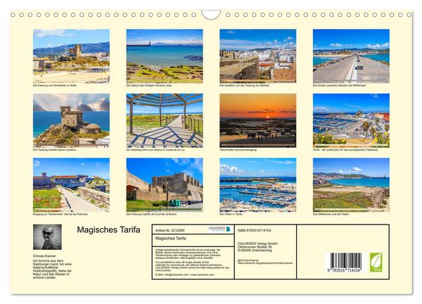 Produktbild: Magisches Tarifa (Wandkalender 2026 DIN A3 quer), CALVENDO Monatskalender