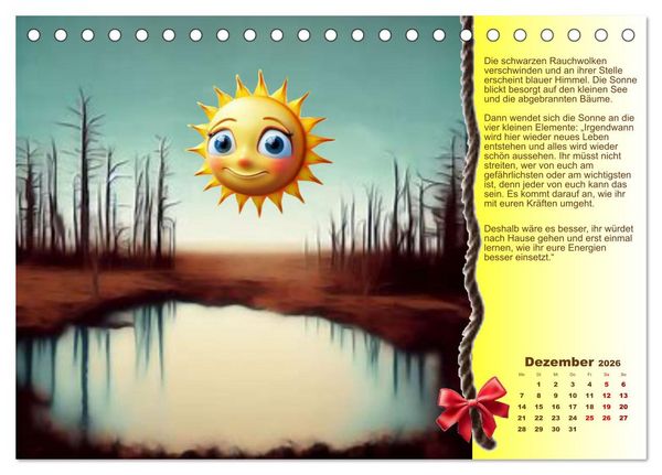 Produktbild: Missgeschick und Gl&uuml;ck (Tischkalender 2026 DIN A5 quer), CALVENDO Monatskalender