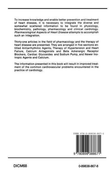 Produktbild: Pharmacological Aspects of Heart Disease