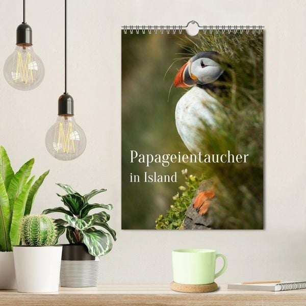 Produktbild: Papageientaucher in Island (Wandkalender 2026 DIN A4 hoch), CALVENDO Monatskalender