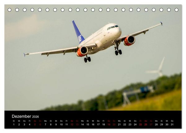 Produktbild: Flieger Tr&auml;ume 2026 (Tischkalender 2026 DIN A5 quer), CALVENDO Monatskalender