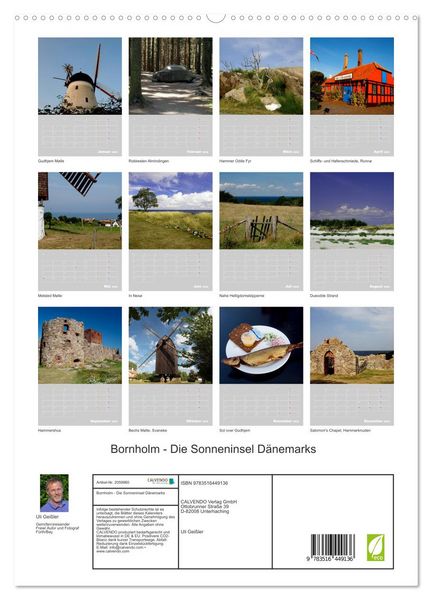 Produktbild: Bornholm - Die Sonneninsel D&auml;nemarks (hochwertiger Premium Wandkalender 2026 DIN A2 hoch), Kunstdruck in Hochglanz