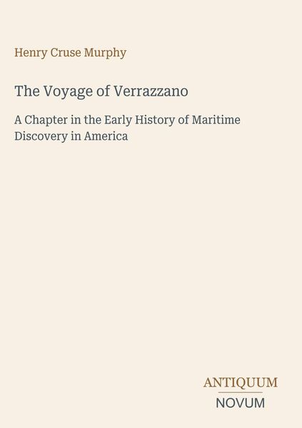 Produktbild: The Voyage of Verrazzano