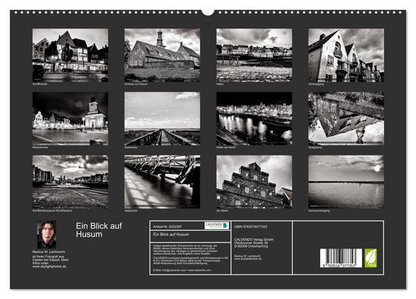 Produktbild: Ein Blick auf Husum (hochwertiger Premium Wandkalender 2026 DIN A2 quer), Kunstdruck in Hochglanz