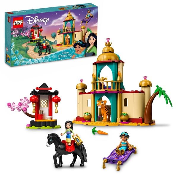 LEGO Disney 43208 Jasmins und Mulans Abenteuer, Prinzessinnen-Set