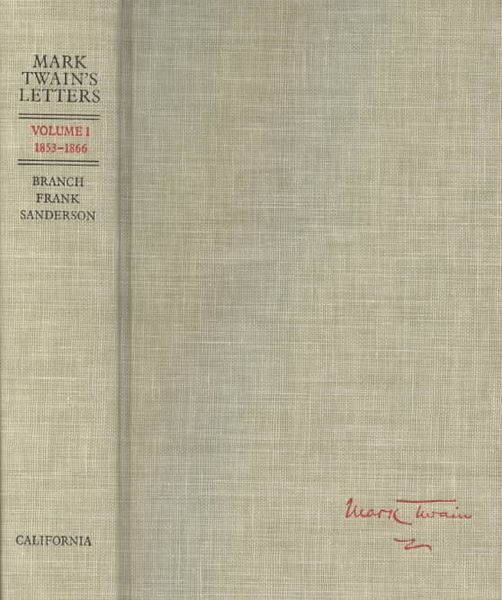Produktbild: Twain, M: Mark Twain&prime;s Letters V 1 1853-1866