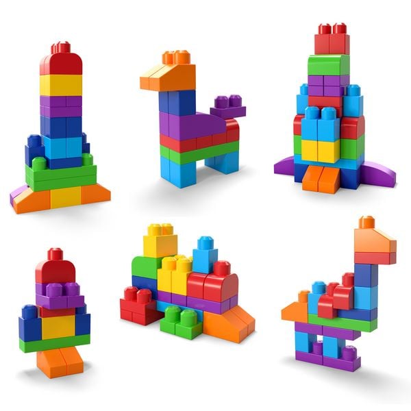 Produktbild: Mega Bloks Bausteinebeutel bunt (60 Teile)