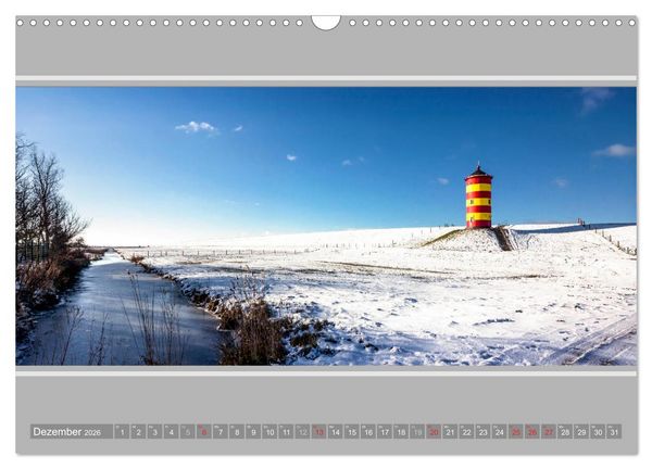 Produktbild: Der Pilsumer Leuchtturm (Wandkalender 2026 DIN A3 quer), CALVENDO Monatskalender