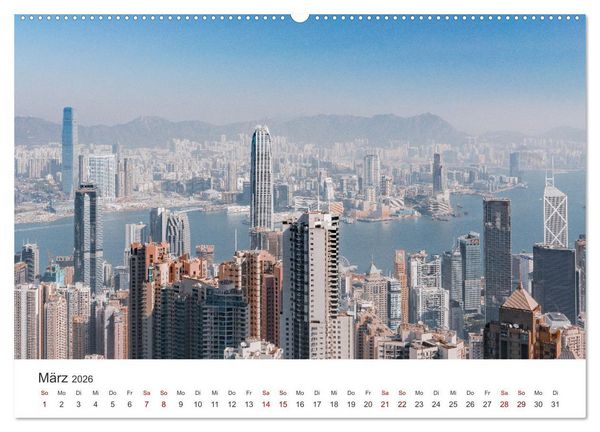 Produktbild: Hongkong - eine einzigartige Weltstadt (Wandkalender 2026 DIN A2 quer), CALVENDO Monatskalender