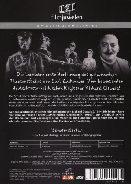 Produktbild: Der Hauptmann von K&ouml;penick - Filmjuwelen