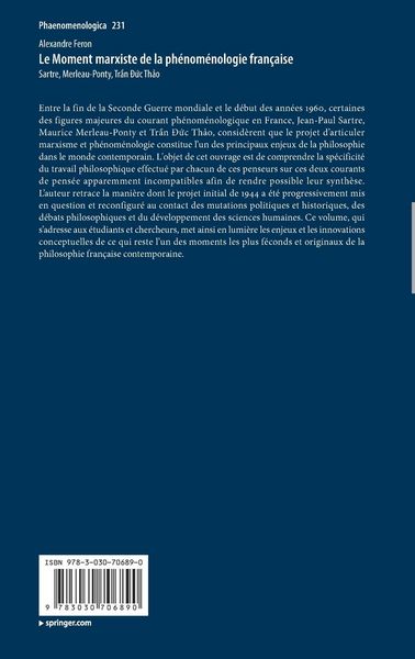 Produktbild: Le Moment marxiste de la ph&eacute;nom&eacute;nologie fran&ccedil;aise