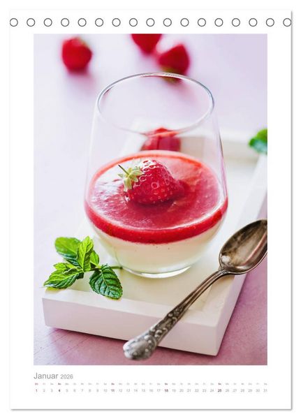Produktbild: Himmlisch lecker! S&uuml;&szlig;e Desserts und andere Naschereien (Tischkalender 2026 DIN A5 hoch), CALVENDO Monatskalender