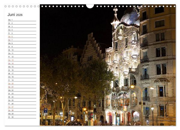 Produktbild: Metropole Barcelona (Wandkalender 2026 DIN A3 quer), CALVENDO Monatskalender