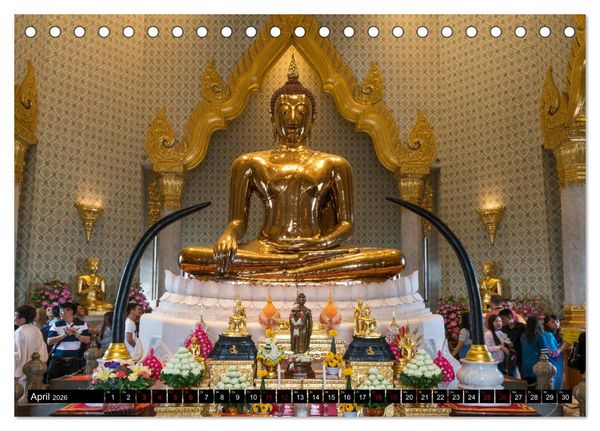 Produktbild: Bangkok - Thailand (Tischkalender 2026 DIN A5 quer), CALVENDO Monatskalender