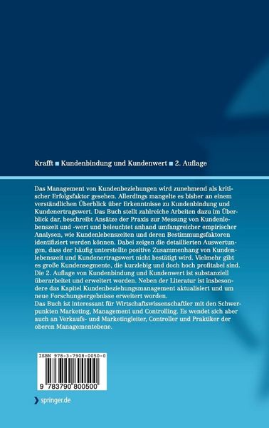 Produktbild: Kundenbindung und Kundenwert