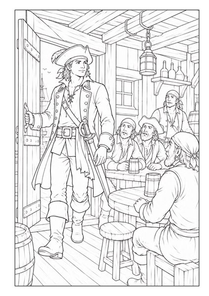 Produktbild: Piraten Malbuch f&uuml;r Kinder von 6&ndash;10 Jahren mit 50 spannenden Ausmalbildern