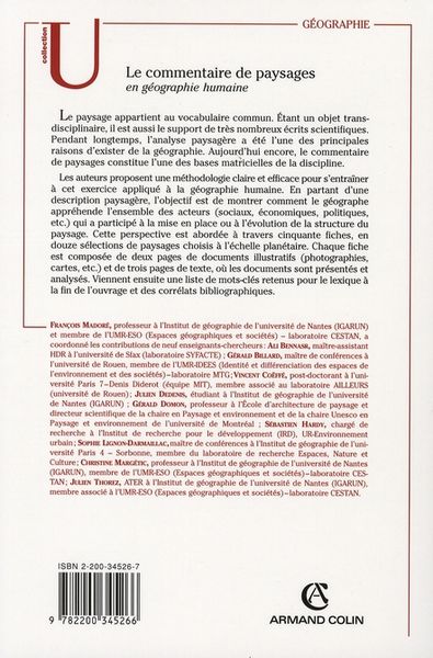 Produktbild: Le commentaire de paysages en g&eacute;ographie humaine